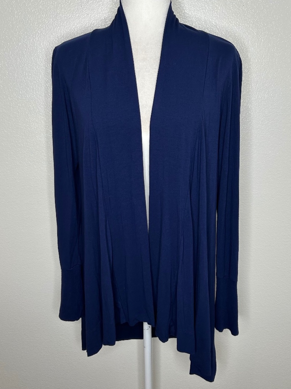 INC Womens Navy Blue Open Front Knit Cardigan Sweater Size M